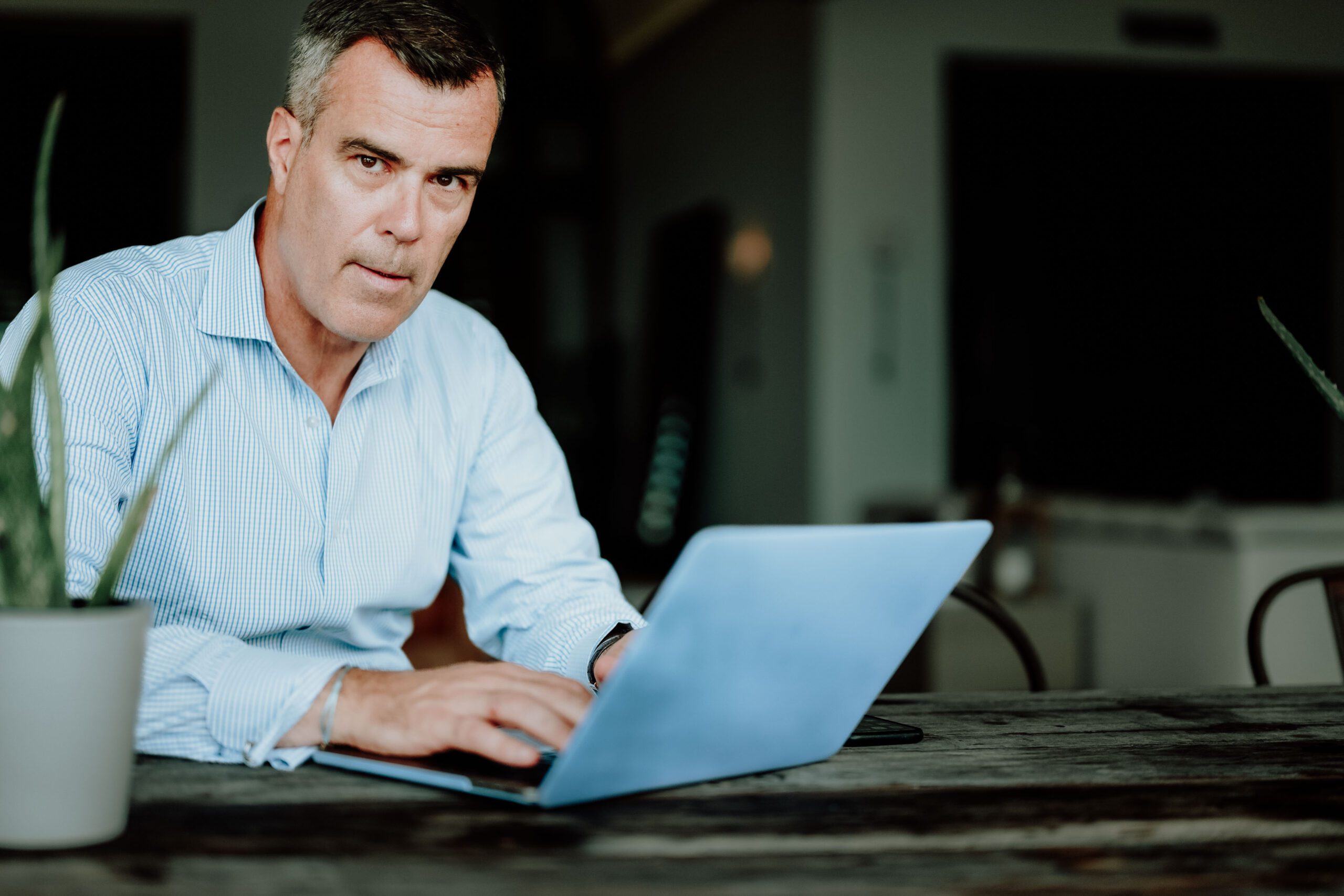 Olivier Chavy photographed during RCI executive portrait campaign by Dallas photographer William Bichara