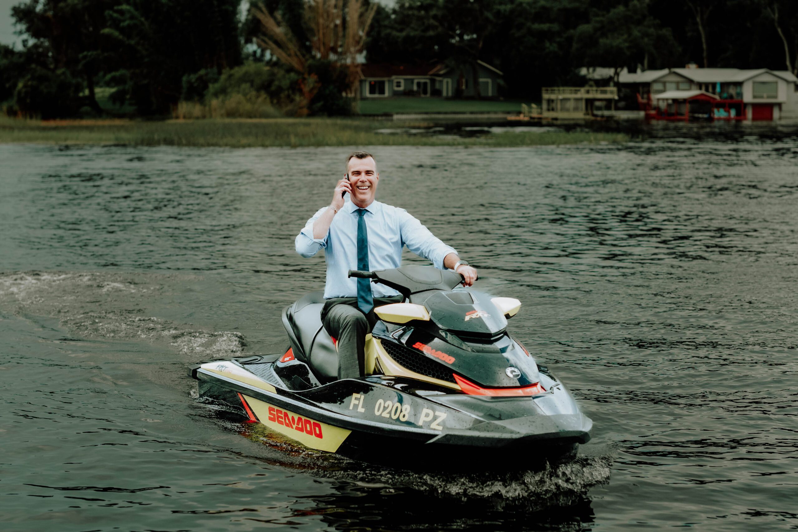 Photographer William Bichara capturing a portrait with CEO Olivier Chavy