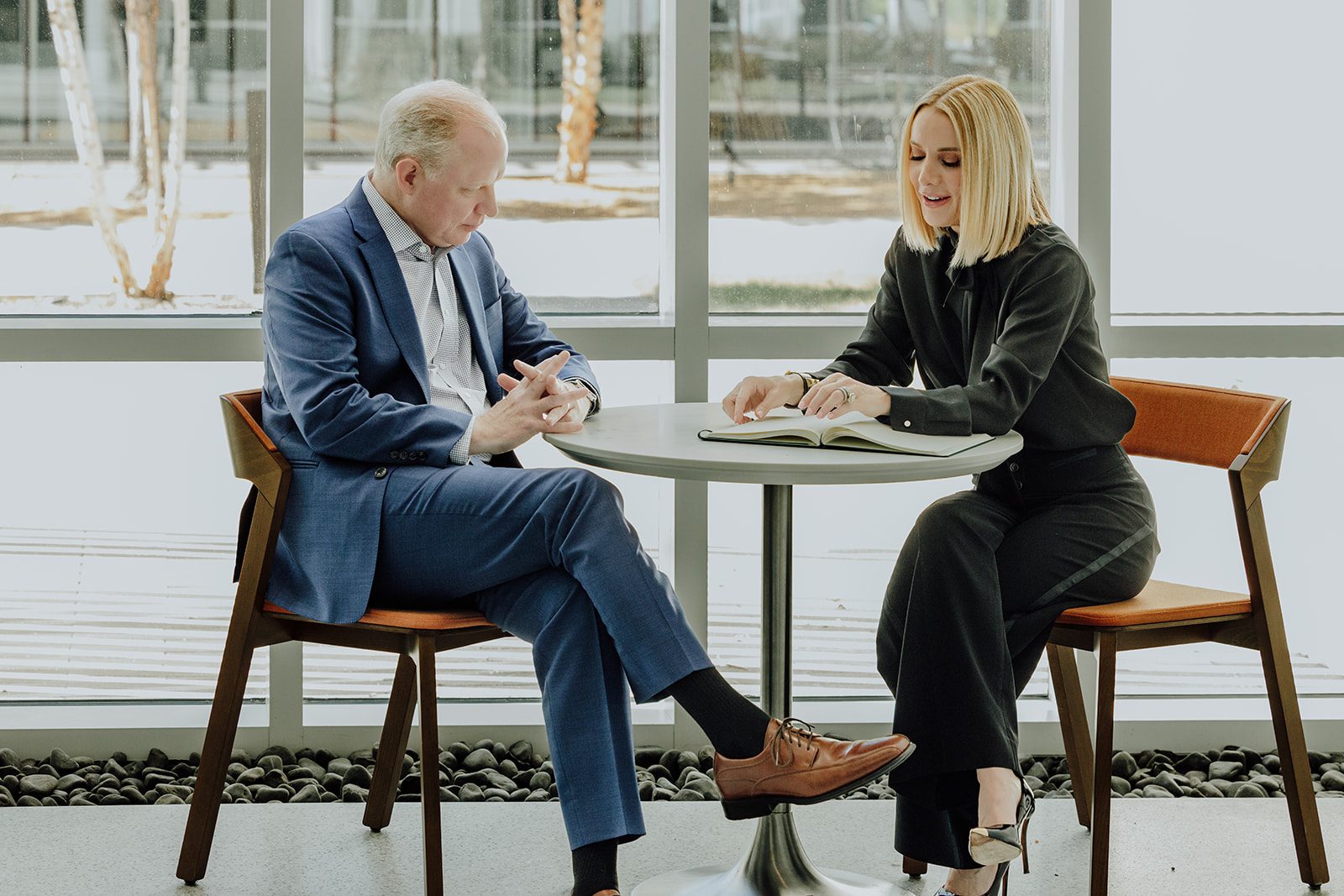 Holly Wittenberg, founder of HarmoniaBio Search, during corporate branding photo session with Dallas photographer William Bichara