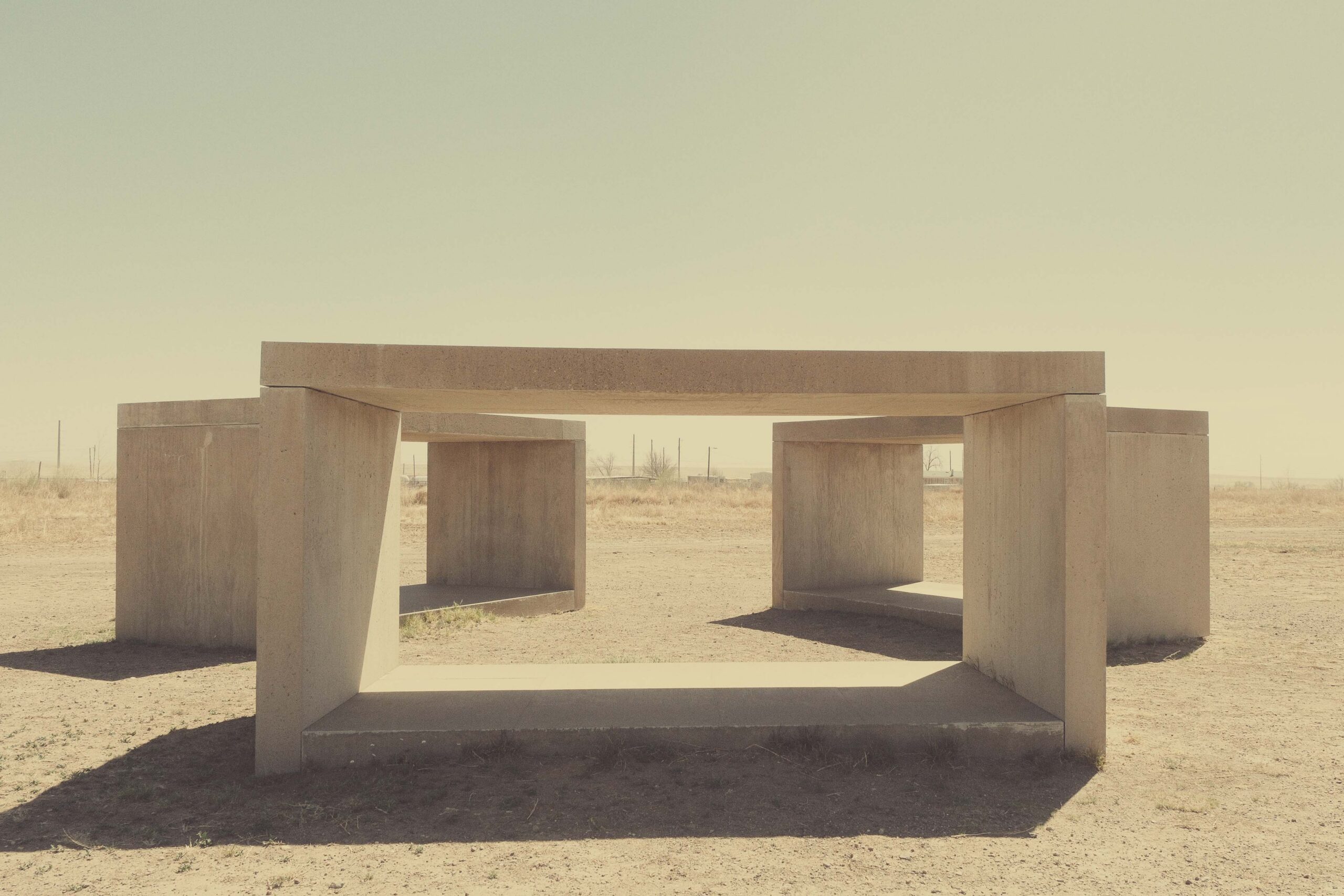 the chinati foundation in marfa texas permanent outdoors concrete art installation by donald judd