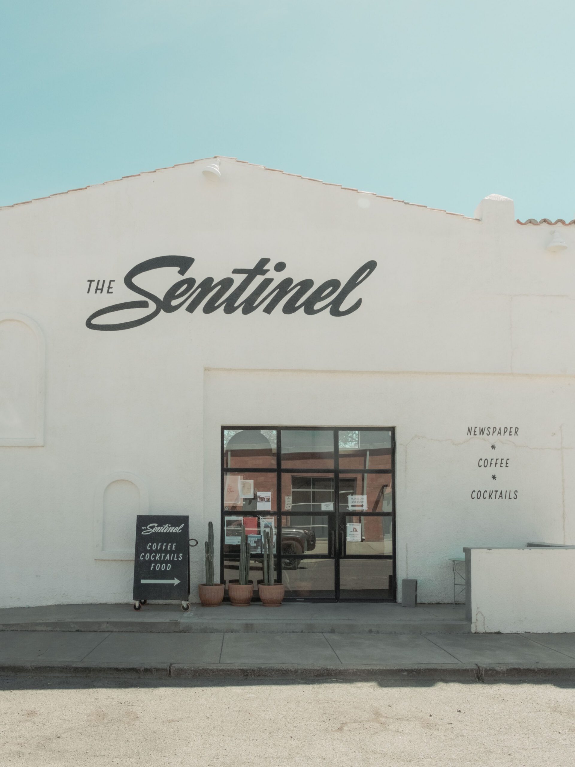 the sentinel coffee, cocktails and food in marfa texas photographed by william bichara
