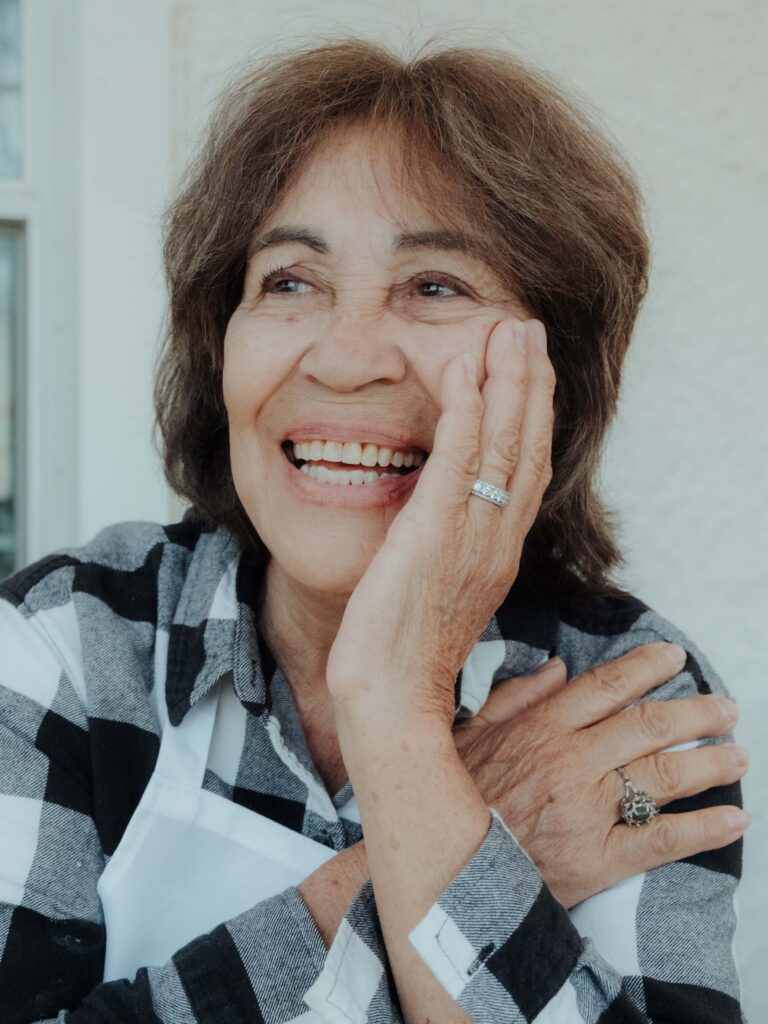 Ramona Tejada Queen of Marfa Burritos at Marfa Burrito in Marfa Texas photographed by William Bichara