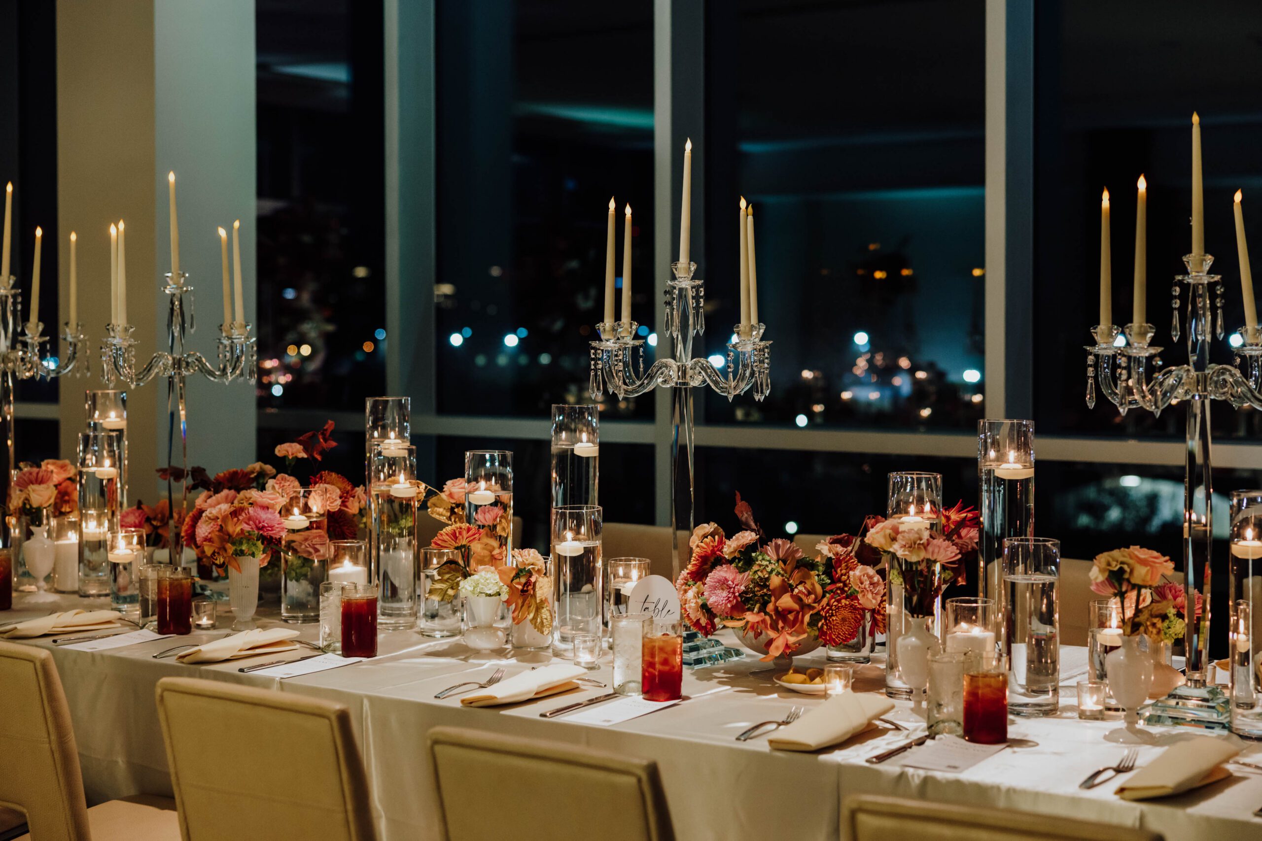 Wedding reception decor by RAO Factor Decor at Renaissance Dallas Hotel