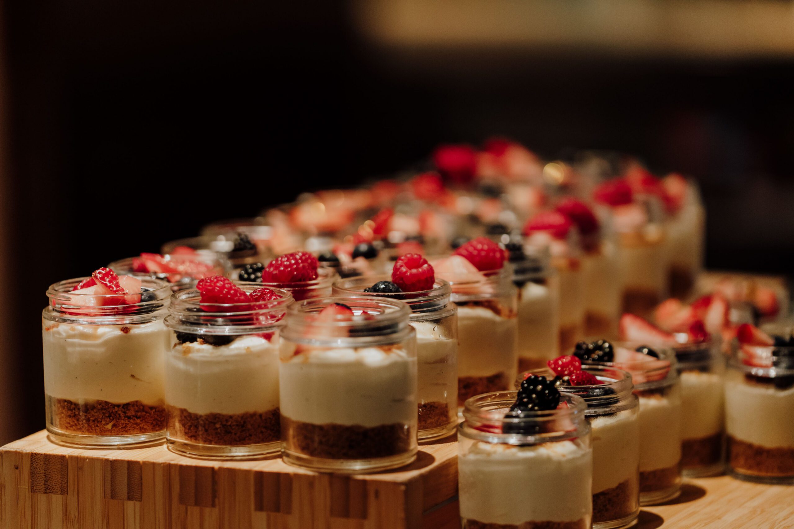 desert tabel during a wedding reception at Renaissance Dallas