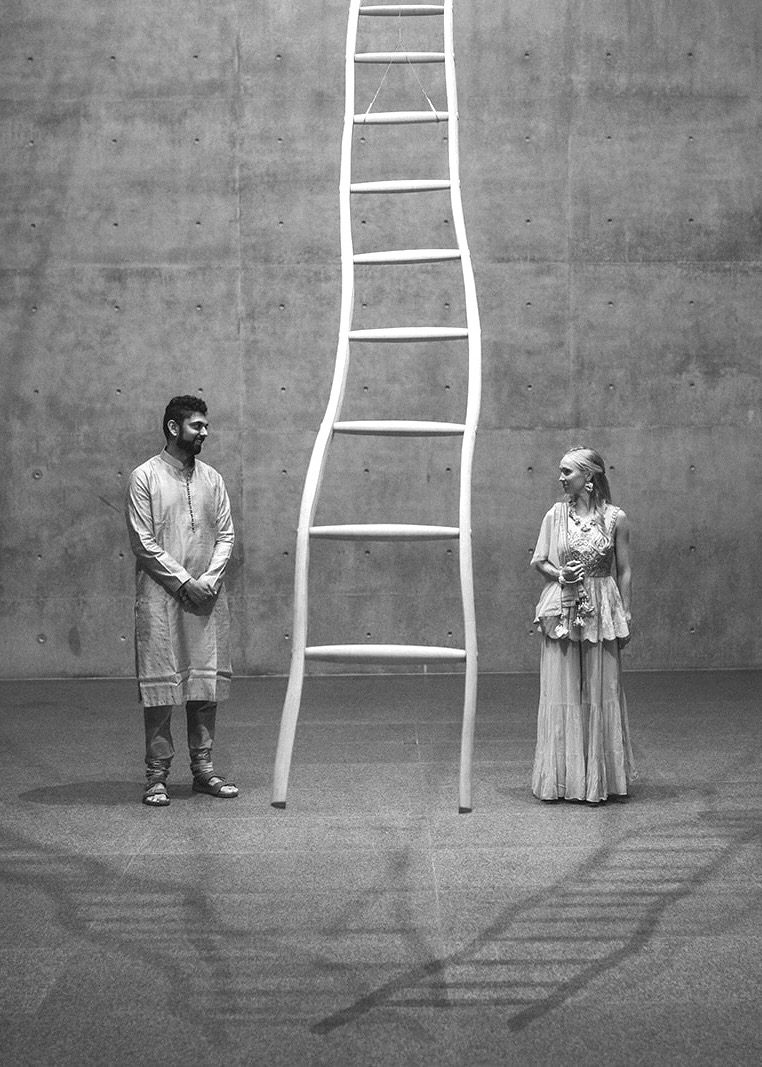 Cinematic engagement session at the Modern Art Museum of Fort Worth by Dallas wedding photographer William Bichara